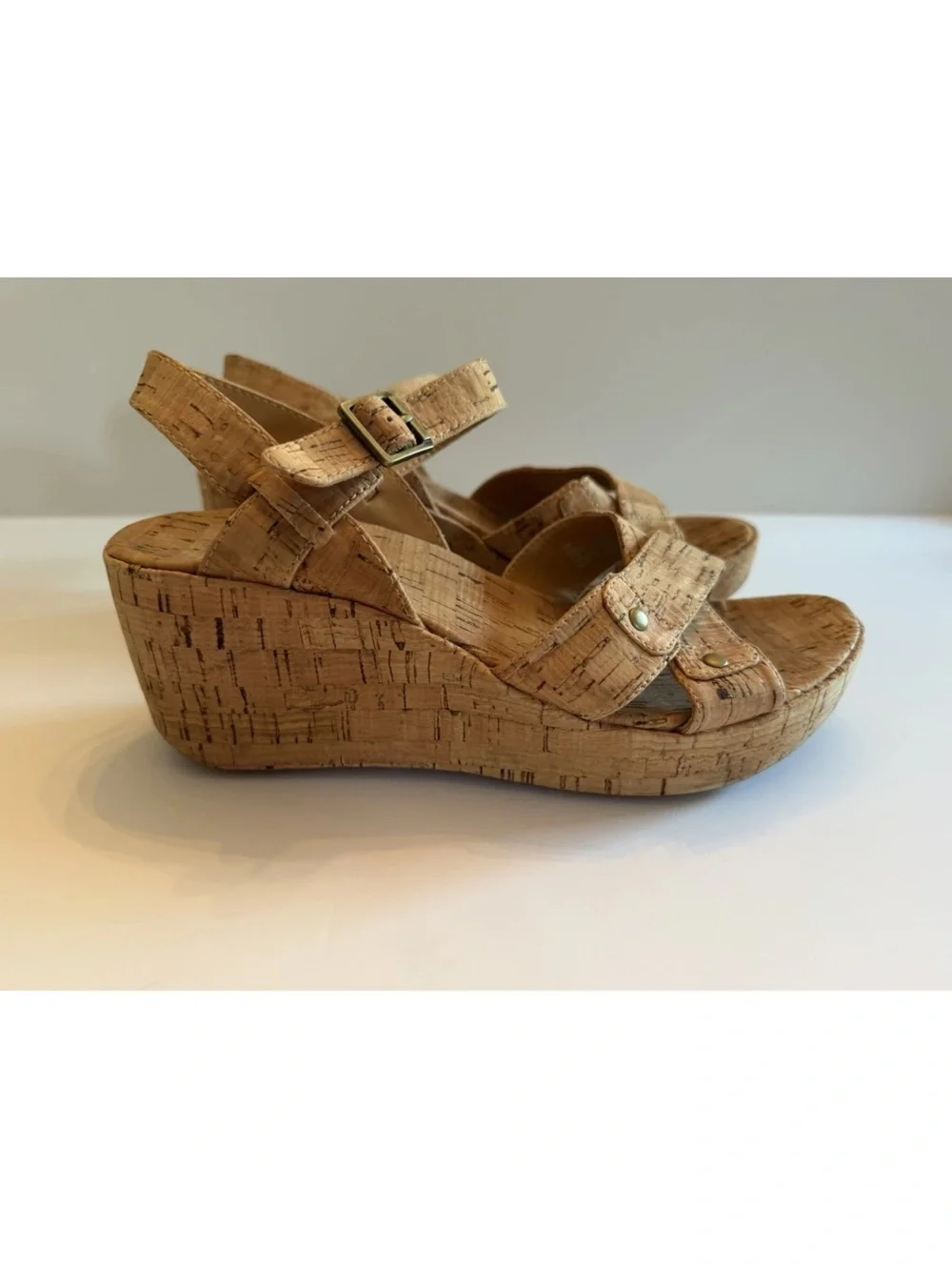Kork-Ease Women's Denica II Wedge Heeled Sandal In Tan Size 8